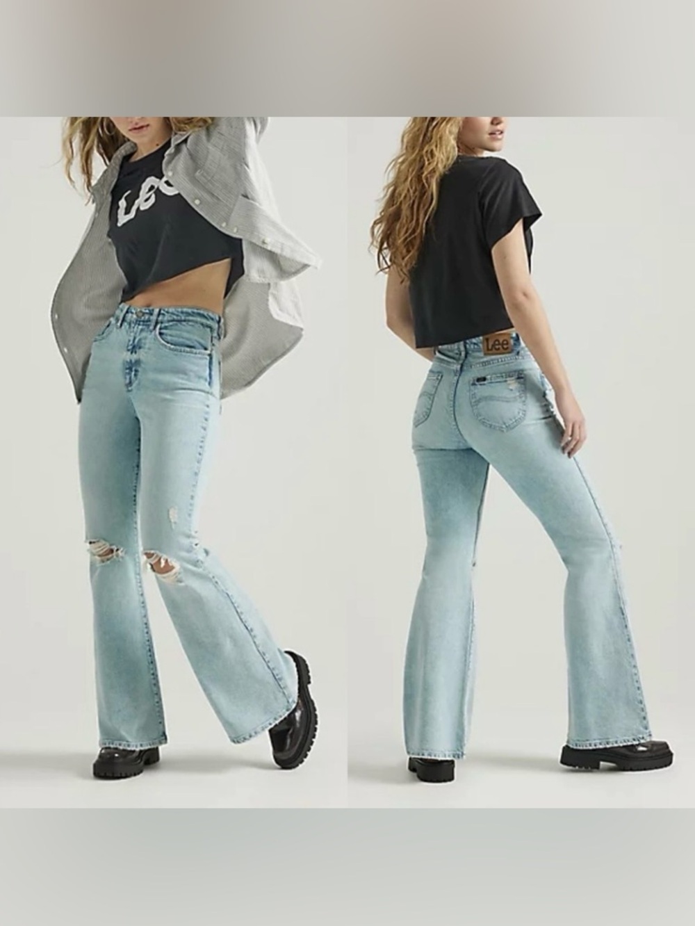 LEE WOMEN'S HIGH RISE FLARE JEAN